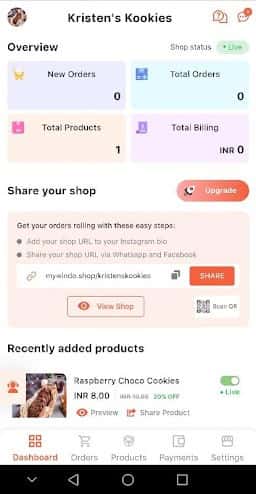 Easy online store builder