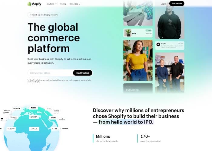 Shopify Ecommerce platform